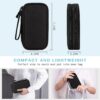 FYY Travel Cable Organizer Pouch Electronic Accessories Carry Case Portable Waterproof Double Layers All-in-One Storage Bag for Cord, Charger, Phone, Earphone Black - Image 2