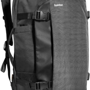 tomtoc Travel Backpack 40L, TSA Friendly Flight Approved Carry-on Luggage Hand Water-resistant Lightweight Business Rucksack, Durable Large Weekender Bag Daypack Fits 17.3 Inch Laptop